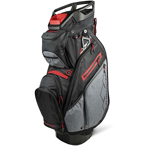 Sun Mountain Mens 2022 C130 Golf Cart Bag Carbon-Inferno Orange