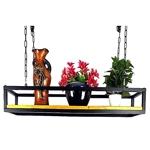 BTZHY Wine Rack,Flower Pot Rack Storage, Hanging Plant Shelf Wood, Rustic Decorative Flower Pot Rack, Farmhouse Home Window Decor for Patio Kitchen Bathroom Porch