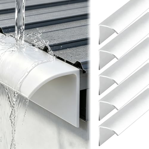 10 PCS Metal Eagle-beak Drip Edge for Roof, Sloped Design, No Water Pooling