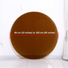 KXWOQ3ED Round Brown Glass Table Top, Clear Tempered Glass, 8 mm Thick Replacement Glass for Dining Table, Coffee Table, Restaurant Table(90 CM(36 INCH))