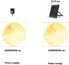 Garden Lights, Solar Moon Lamp Outdoor Full Moon Lamp for Porch Patio Lawn Patio Solar Power 50cm