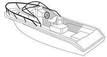 TaylorMade Survivor Marine Products Boat Cover for Euro Style Walk Around Cuddy Cabin Boat 26-Feet 5-Inch to 27-Feet 4-Inch Cranberry