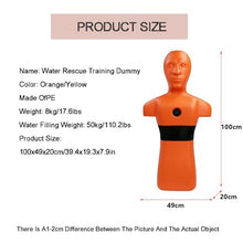 Water Training Dummy,Pool Life-Saving Training Model,Heavy Device,with 3 Water Injection Holes(Color1)