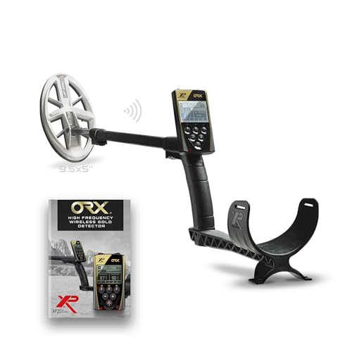 XP Metal Detectors ORX Detector - Specialized in Gold Hunting - with HF Elliptical Coil (9.5x5'') up to 80kHz, Remote Control and S-Telescopic Lite Stem, (ORX-ELLHFRCE)