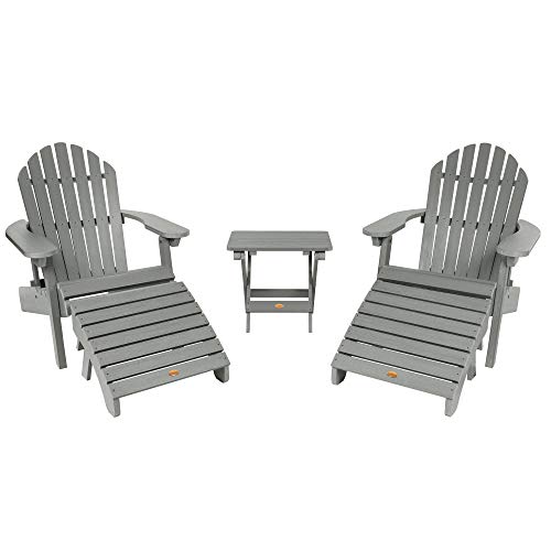 Highwood Adirondack Collection Hamilton 5pc Deck Set Coastal Teak