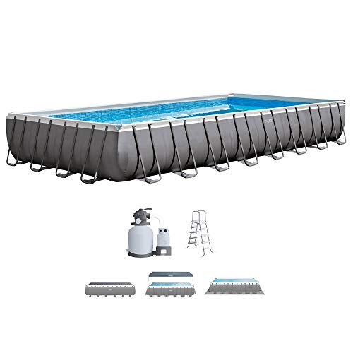 Intex Ultra Frame Rectangular Pool Set with Sand Filter Pump