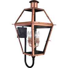 Quoizel Rue De Royal Charleston Outdoor Wall Lantern 29.5 Inch 4-Light Aged Copper