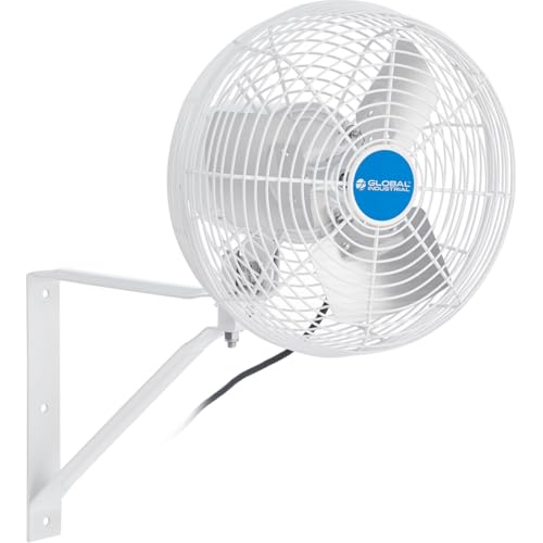 Global Industrial 604194 12 in. HAF Agricultural Fan - 4072 CFM - 120V - White