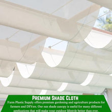 Farm Plastic Supply - White Shade Cloth - 50% - Mesh Fabric for Fence Privacy Screen, Garden Shade, Mesh Fence Screening, Shade Cloth Rolls, Wind Screen (6' x 175')