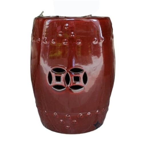JOYNOW Ceramic Garden Stool Decorative Garden Stools Ceramic Stool Cooler Stool Drum Stool Home Living Room Patio Coffee Table Decorative Ornament Garden Stool Ceramic