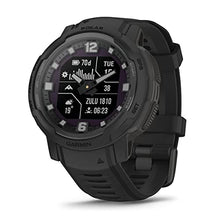 PlayBetter Garmin Instinct Crossover Solar Tactical Hybrid Smart Watch Black