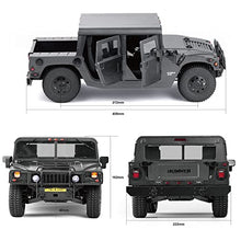BEEZRC FMS 1:12 Hummer H1 RC Car Black