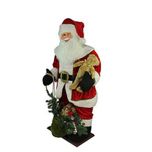 Northlight 6' Inflatable LED Lighted Musical Santa Claus Christmas Figure with Gift Bag Red