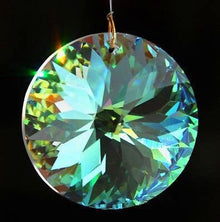 500pcs Chandelier Crystal Round Faceted 45mm AB Crystal Prism SunCatcher Prisms