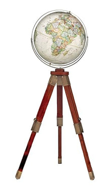 Replogle Eaton III 16" National Geographic Floor-Standing Globe White