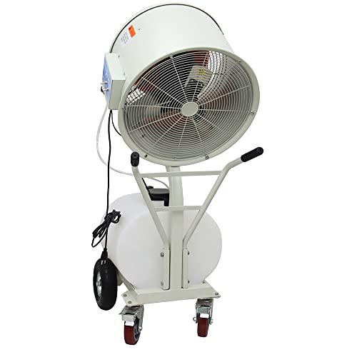 HayWHNKN Industrial Misting Cooling Spray Fan Electric Humidification and Watering 560m³/min 60L Water Tank One Motor