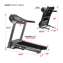 Sunny Health & Fitness T7643 Heavy Duty Walking Treadmill Gray