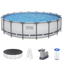 Bestway Steel Pro MAX 18' x 48" Above Ground Swimming Pool Set with Pump