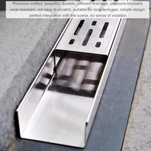 WQPMRMG Stainless Steel Drainage Channel for Garden, Driveway, Bathroom, Patio, Shower - Durable Water Drainage System for Efficient Rainwater Management