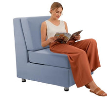 FDP Outdoor Modular Club Chair Featuring Sunbrella Fabric - Weather-Resistant, Fade-Resistant, Assembled Patio Furniture with Cover Included for Backyard, Poolside Seating - Canvas Haze