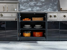 NewAge Products Classic Series 2PC Aluminum Black · Tempered Glass Door Modular Outdoor Kitchen Set - 23" D x 64" W x 35.25" H