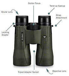 Vortex Viper HD Roof Prism Binoculars 10x50 Green
