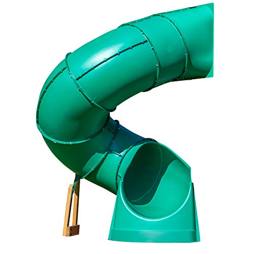 Backyard Discovery Tall Spiral Tube Slide Green Left Exit