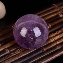 FOTCFATEV Amethyst Sphere Purple Quartz Crystal Ball Statue Sculpture Stone Ornaments Home Decoration Orb Crafts,9cm