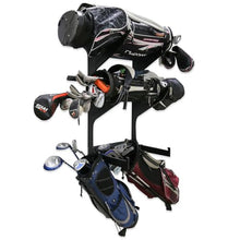 TRAPSKI Golf Bag Wall Rack Storage Organizer Black
