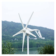 Wind Generator 400W Wind Turbine Power Generator with 3/5/6pcs Blades for Marine, RV, Home, Windmill Generator Suit (Color : Free Controller, Specification : 3 Blades) (Advanced Controller 3 Blades)