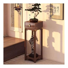 WOAITIANTIAN Vase Stand Living Room Floor Standing Plant Stand with Drawers, Study Tea Room Decor Rack