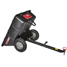 Brinly 10 cu.ft. 650lb Heavy Duty Tow-Behind Poly Utility Cart & Dump Trailer with Magnetic Hitch Pin & Compression Molded Bed
