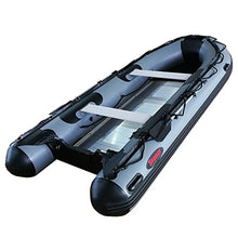 Seamax HD430 14 Feet Heavy Duty Inflatable Boat Max 9 Passengers 35HP Dark Grey