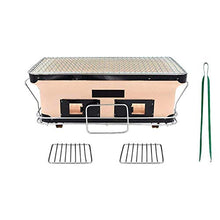qiuqiu Barbecue Grill Japanese Style BBQ Grill Ceramic Smokeless Indoor Charcoal BBQ Grill Commercial Barbecue Pot Charcoal Stove