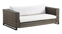 Tommy Hilfiger Oceanside Patio Rattan Outdoor Furniture Collection with All-Weather Brown Resin Wicker Frame, Porch or Pool, Garden, Sofa