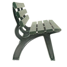 Global Industrial 6' Park Bench with Backrest, Recycled Plastic Green