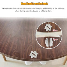 Large Round Foldable Table Top, 47.2-70.9in Diameter Wood Replace Table Top