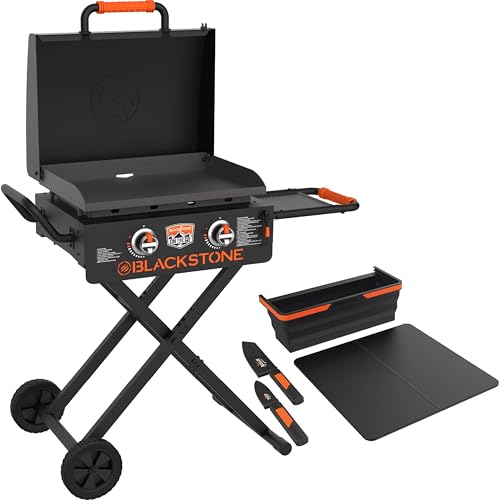 Blackstone 22 Inch Griddle - Portable Blackstone Omnivore Grill with Flexfold Legs, Includes Accessories