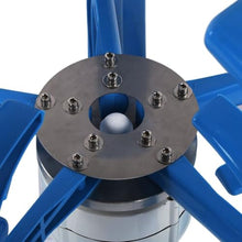 48V,HYZHANHONG 10000W Vertical Axis Wind Turbine Generator, 5 Blades Wind Turbine Kit 2M/S Wind Speed Starting Wind Power Generator for Home, Camping -Blue