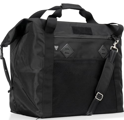 Xtreme Sight Line ~ AQUA G CUBƎ 100 Waterproof Faraday Bag for Medium to Large Generators and Electronics ~ Protects Against EMP/CME/EMF/RF ~ Diamond Form Farday ~ 1680D Ballistic Nylon ~ Black