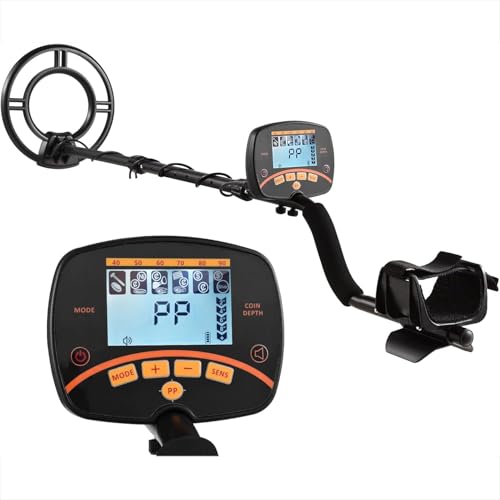 Metal Detector for Adults, High Accuracy Metal Detector with LCD Display Screen, Five Operation Modes and Adjustable Sensitivity, Precise Positioning and IP68 Waterproofing Design, for Travel
