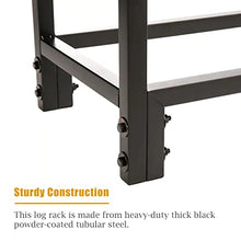 EliteBloom Large 12ft Firewood Rack Holder for Fireplace Storage Outdoor Indoor Wood Stacker Stand for Floor Log Carrier with Oversized Capacity,