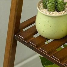 RWGOVLU Flower Stand 3 Tier Plant Stand, Tall Wood Plant Shelf Holder for Indoor Plants, Outdoor Garden Plant Display Rack Flower Pot Stand Plant Stand