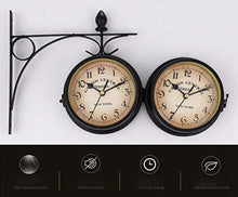 EHVYBDX Wall Clock, Double Sided Wall Clock,Retro Wall Clock Outdoor Garden Wall Clock Outdoor Indoor Garden Wall Clock for Garden/Patio/Yard
