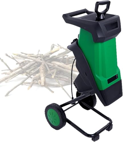 2400w Electric Wood Chipper Shredder Mulcher,4500rpm,40mm Capacity,50l Bag