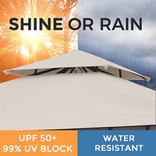 10 ft. x Steel Outdoor Patio Gazebo for Shade and Rain, Waterproof Soft Top Metal
