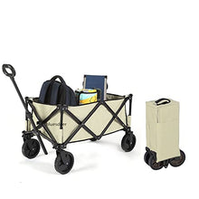 Moving Cart Folding Portable Large Capacity Beach Wagon Heavy Collapsible Outdoor Garden Cart Foldable Wagon for SportsShopping Camping
