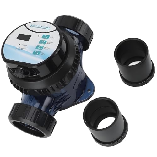 Compact Dc24v Salt Water Chlorinator,Energy Efficient Automatic Chlorine Generating System with Low Salt Warning & Full Water Protection,for Residential Swimming Pool Sanitization 4g/h