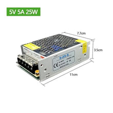 ZIYANLV Lighting Transformers DC 5V 12V 24V 36V Power Supply Adapter 5 12 24 36 V 1A 2A 3A 5A 6A 8A 10A 15A 20A LED Driver LED Strip Lab (Color : 5A, Size : DC24V)