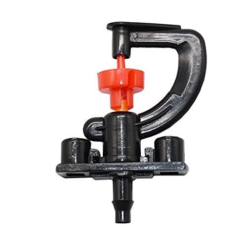 VCDUXMQLK 360 Degree Rotating Sprinkler Nozzle Greenhouse Drip Irrigation G Type Suspension Micro 1/4 Hose 100pcs